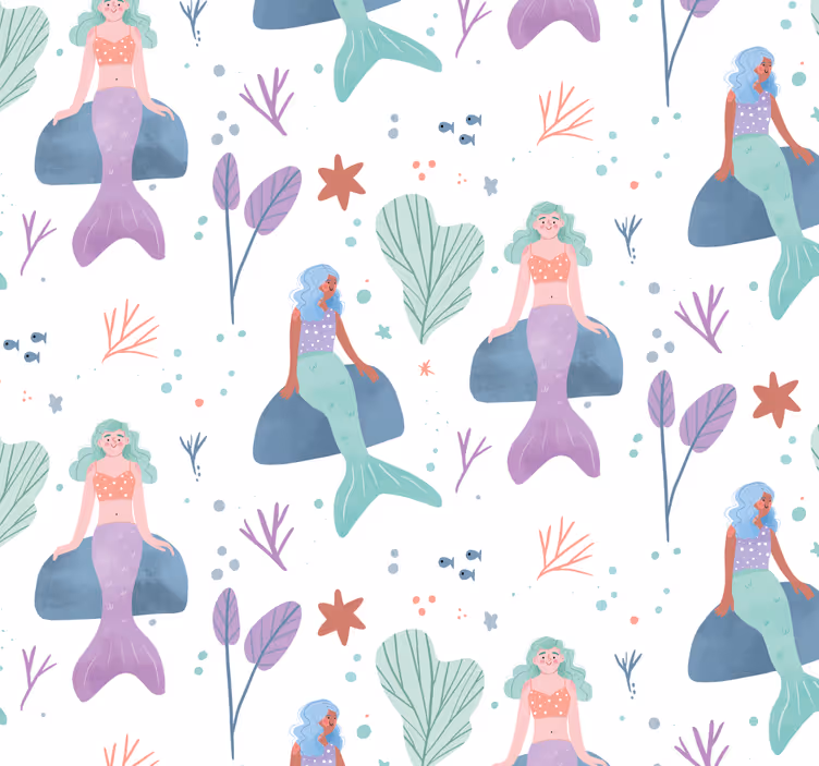 Blind kids mermaid fantasy adventure - TenStickers