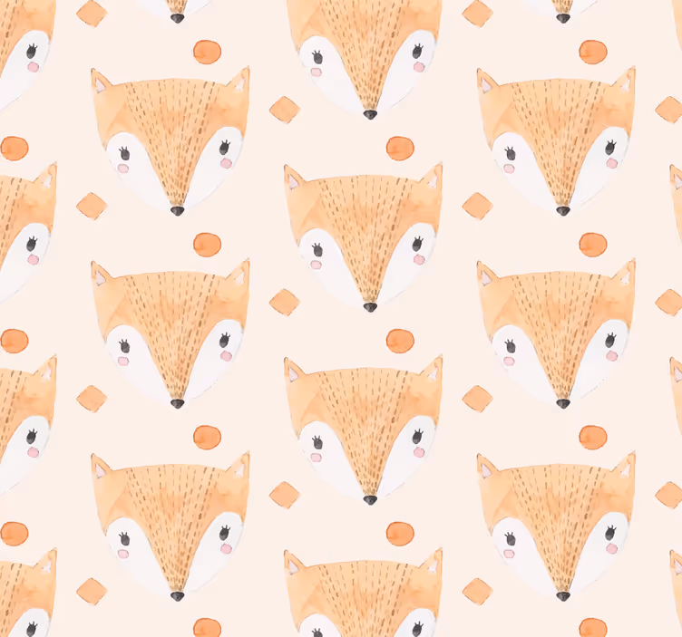 Blind kids hand painted fox - TenStickers