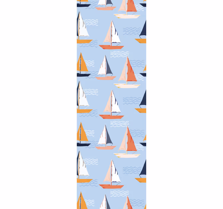 Blind kids joyful sailboat design - TenStickers