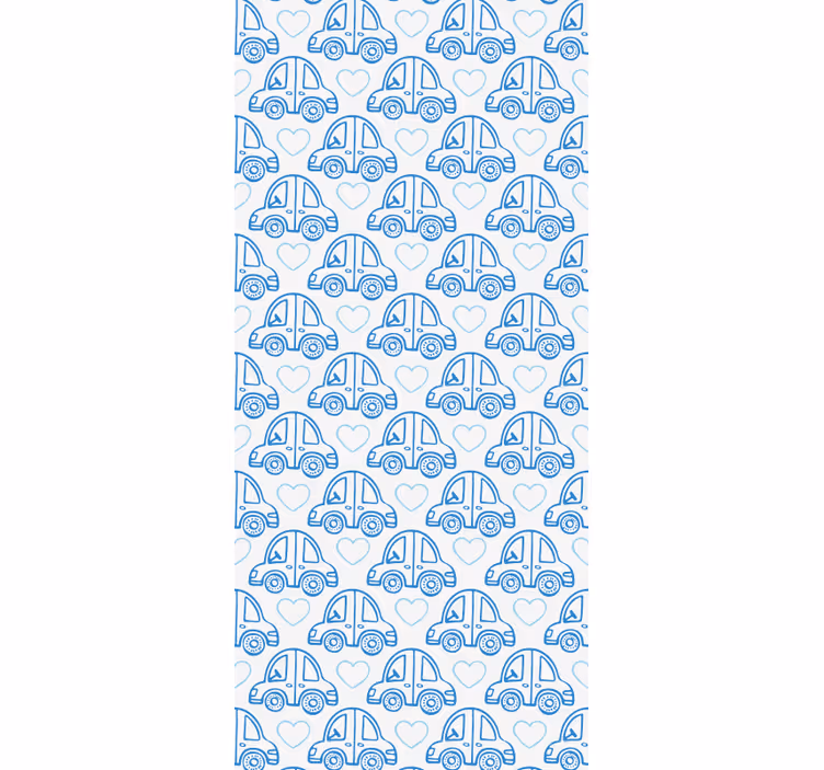 Blind kids blue car tracks - TenStickers