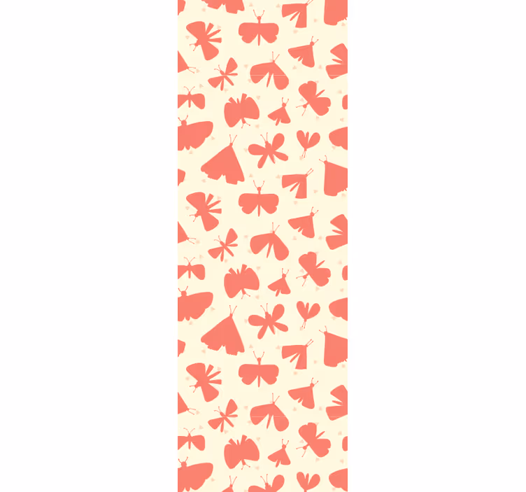 Blind kids abstract pink butterfly pattern - TenStickers