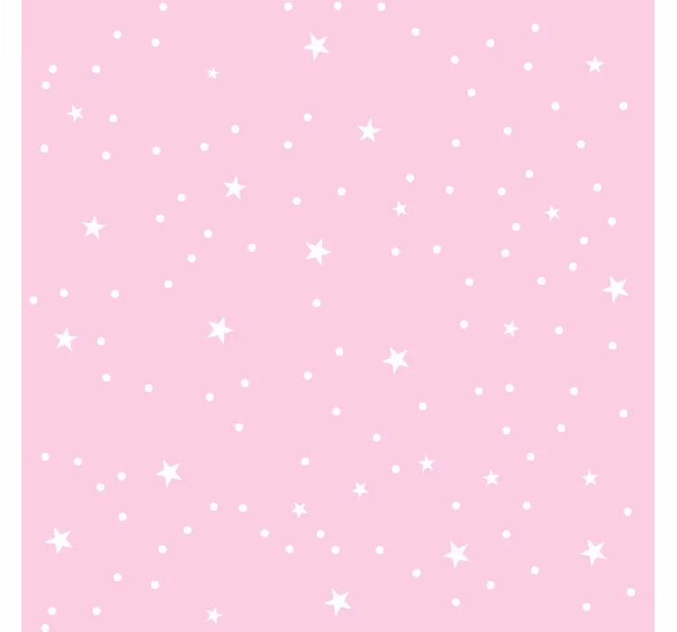 Blind kids white stars on pink background - TenStickers