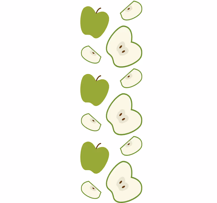 Blind kids joyful green apples - TenStickers