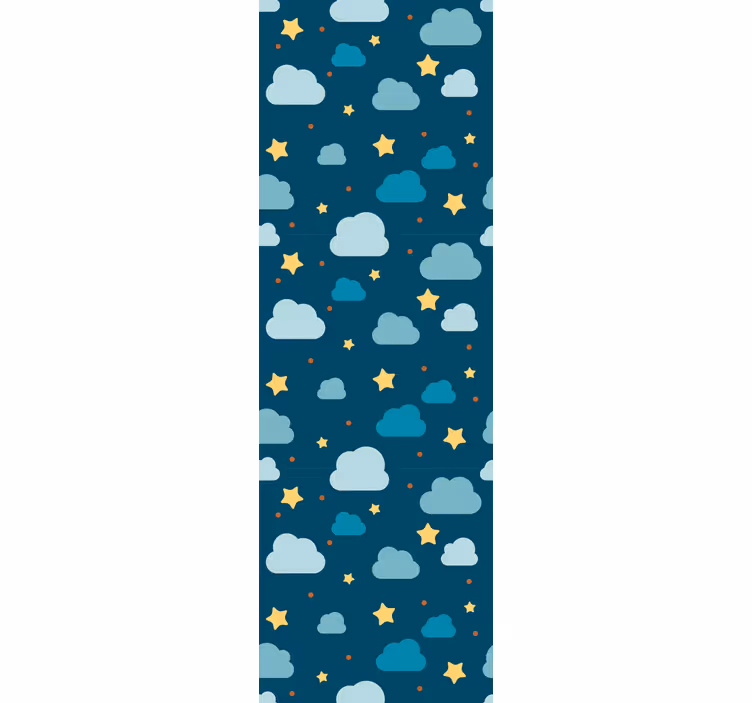 Blind kids starry night with clouds - TenStickers