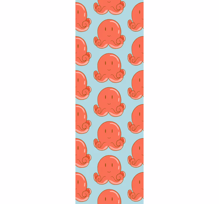 Blind kids red octopus design - TenStickers