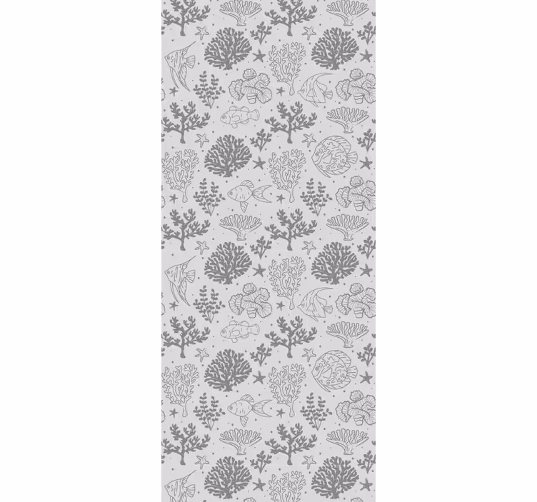 Blind kids vintage style sea animals pattern - TenStickers