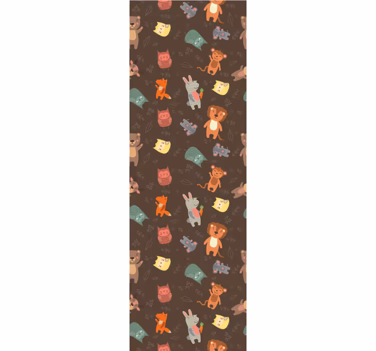 Blind kids cute wild animals and owls - TenStickers