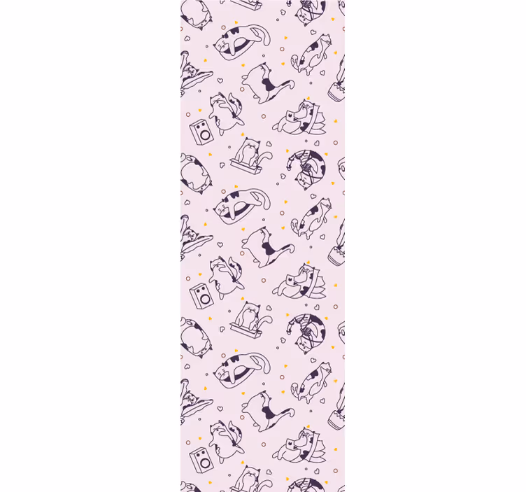 Blind kids cat music band design - TenStickers
