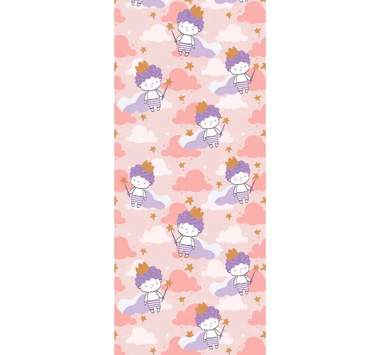 Blind kids 80's magical little prince with crown - TenStickers