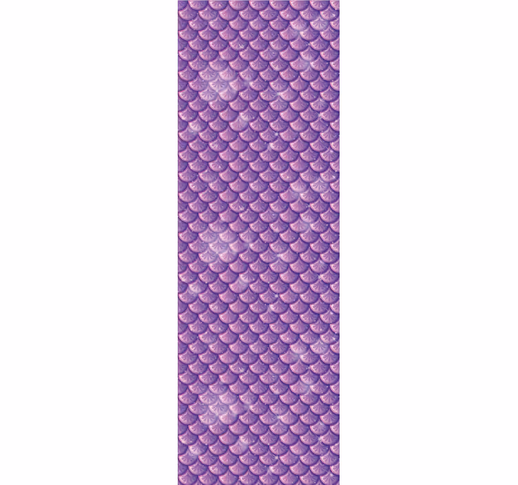 Blind kids purple mermaid scale - TenStickers