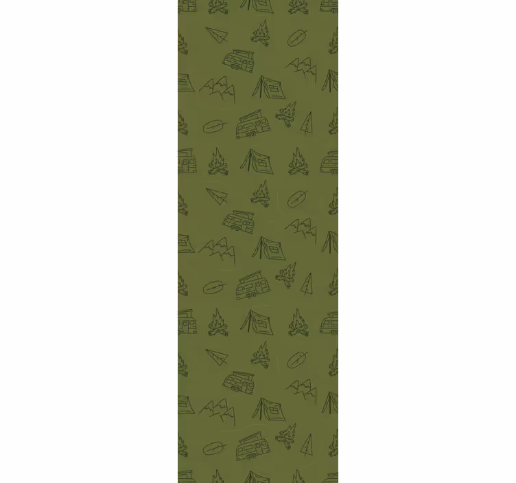 Blind kids camping gear for green mountains - TenStickers