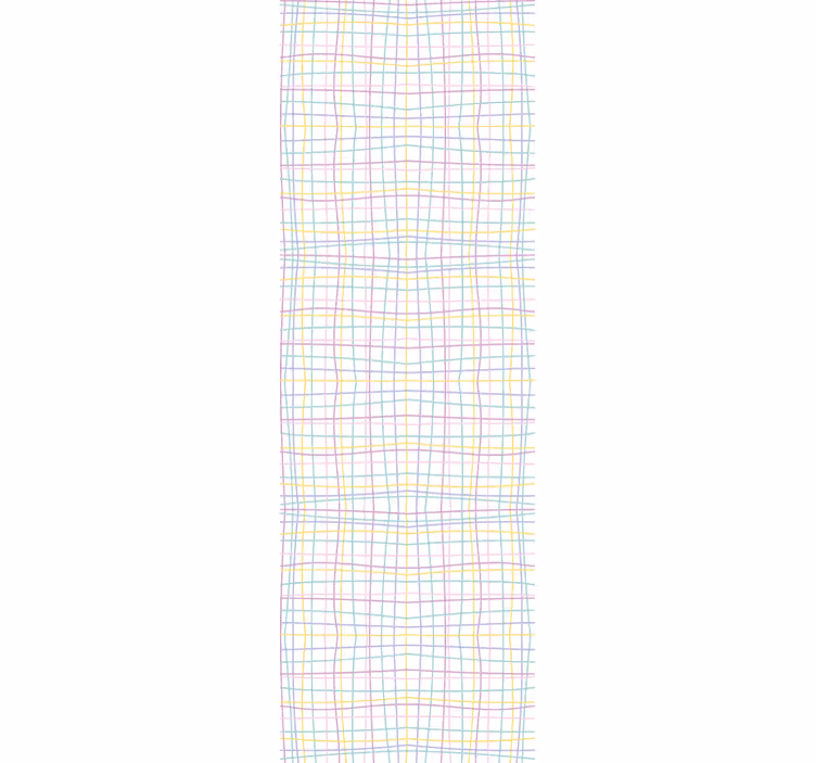Blind kids pastel colors cute grid pattern - TenStickers