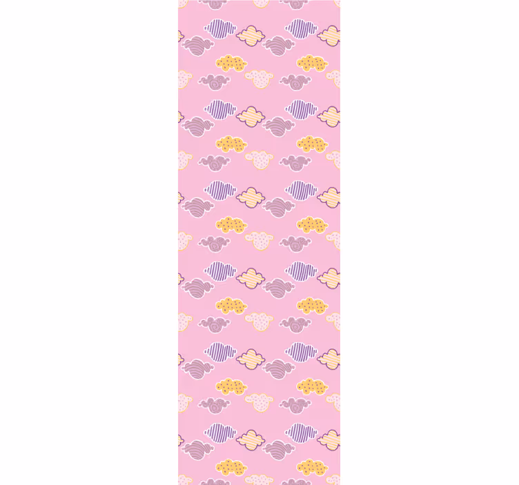 Blind kids pink clouds design - TenStickers