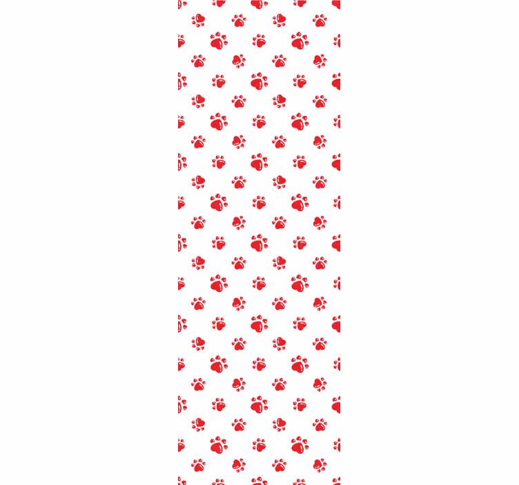 Blind kids cat paw and heart design - TenStickers