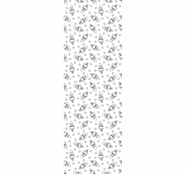 Blind kids model with rockets and stars silhouette - TenStickers