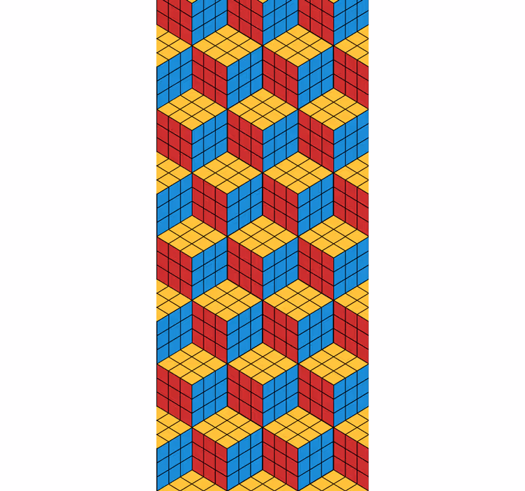 Blind kids rubik's cube classic design - TenStickers