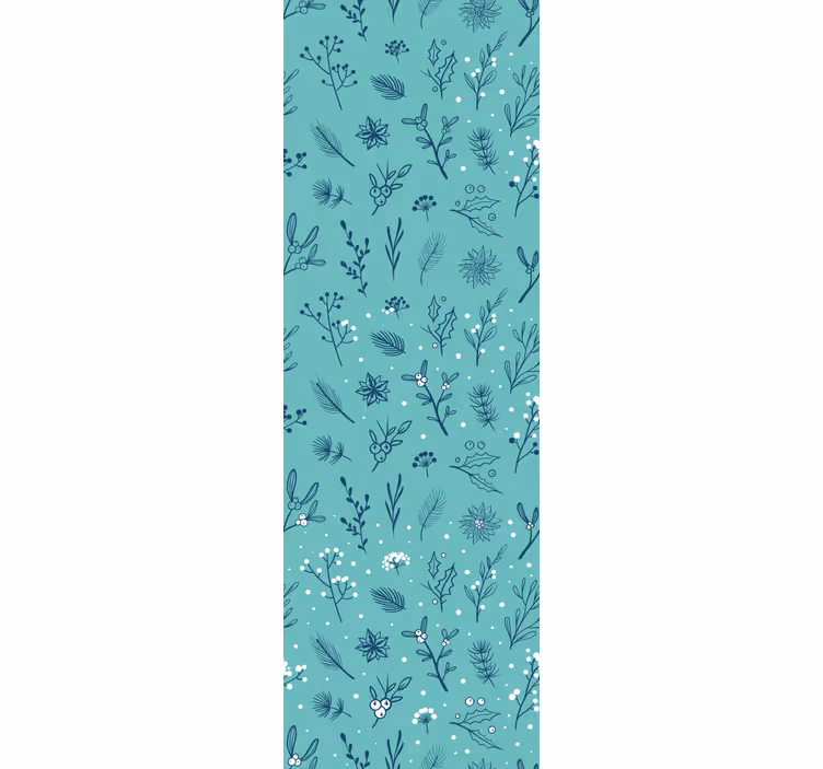 Blind kids light blue christmas pattern icons - TenStickers