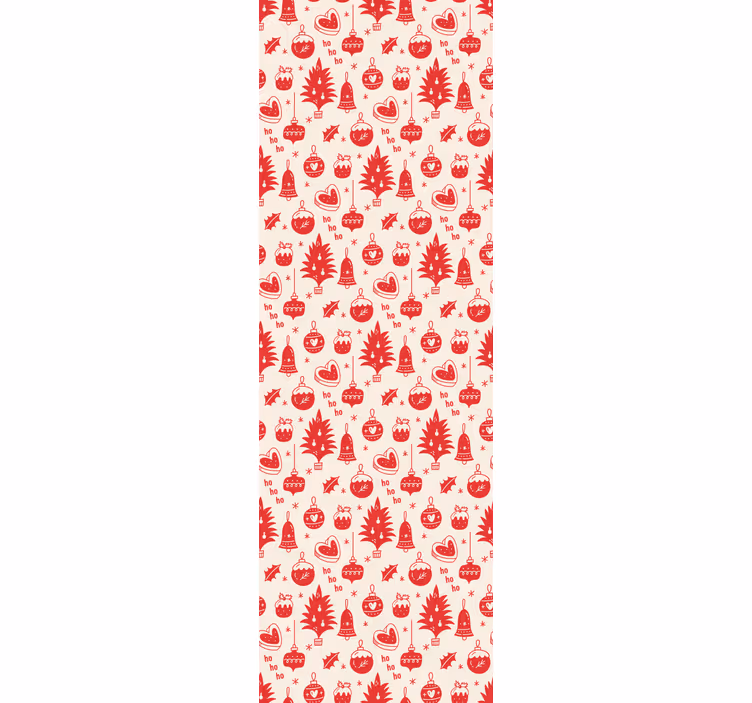 Blind kids cute red and pink christmas pattern - TenStickers