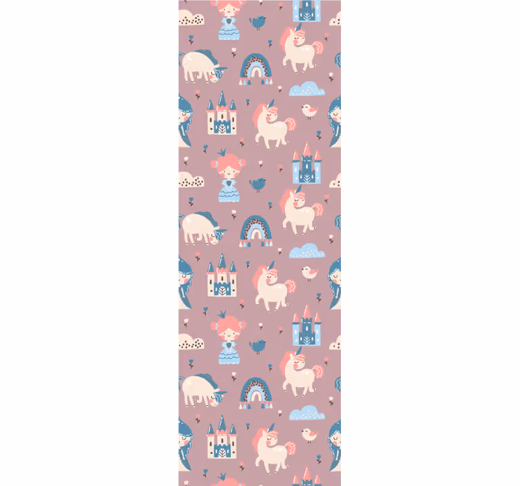 Blind kids pastel unicorns and princesses - TenStickers