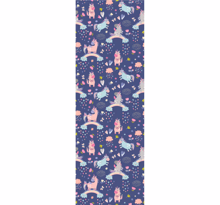 Blind kids colorful unicorns with rainbow pattern - TenStickers