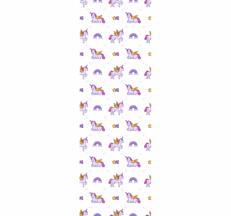 Blind kids pink pastel unicorns with wings - TenStickers
