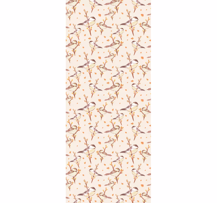 Blind kids aquarella birds on branches - TenStickers