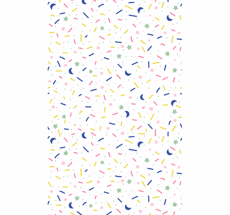 Blind kids colorful sprinkles pattern - TenStickers