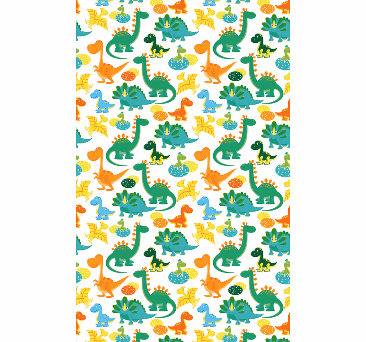 Blind kids colorful dinosaur pattern - TenStickers