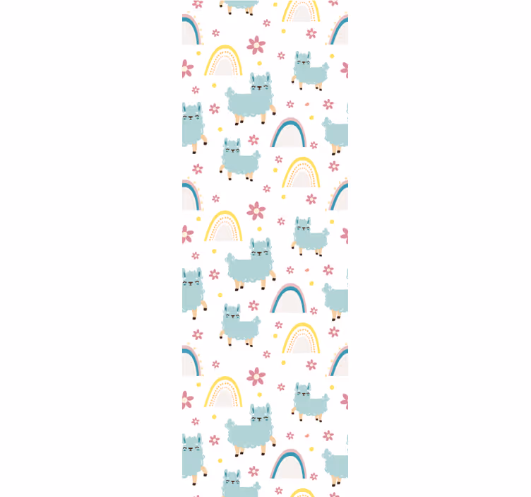 Blind kids funny sheep unicorns pattern - TenStickers