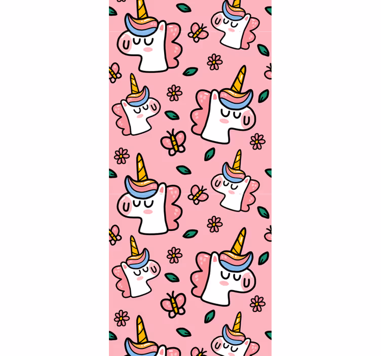 Blind kids cute flower unicorn - TenStickers