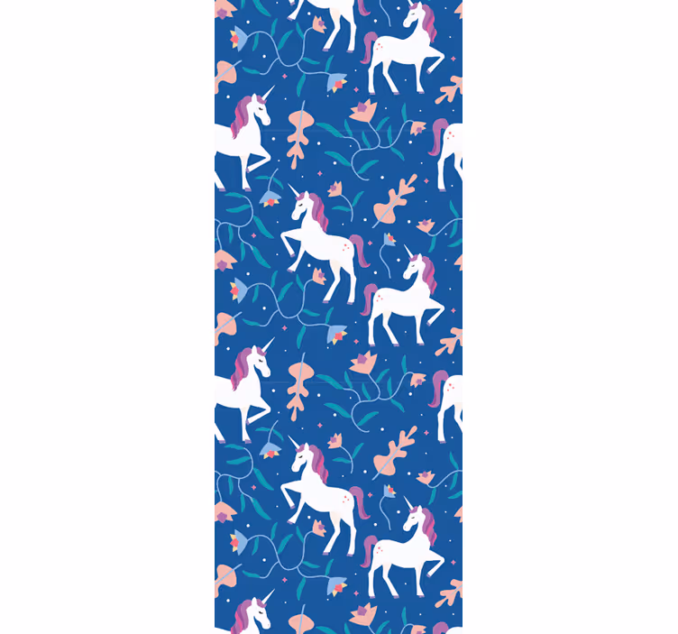 Blind kids unicorn pattern with feathers - TenStickers