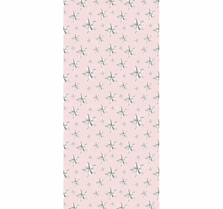 Blind kids white stars on pink background - TenStickers