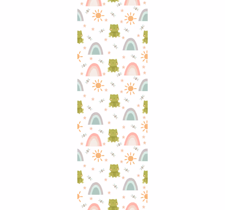Blind kids cute design frog cartoon tropical - TenStickers