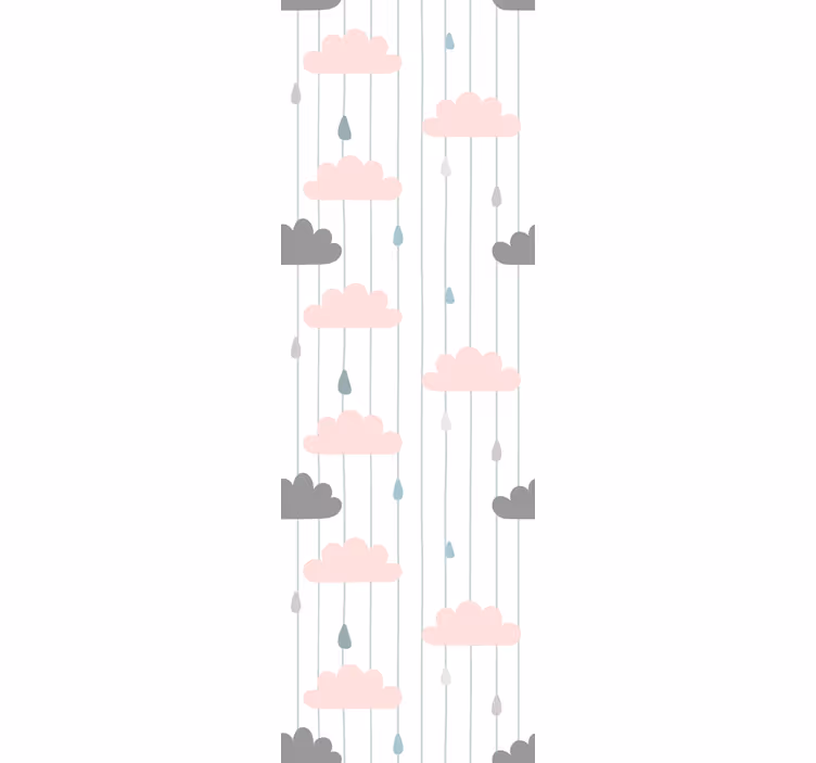 Blind kids pink and grey clouds - TenStickers