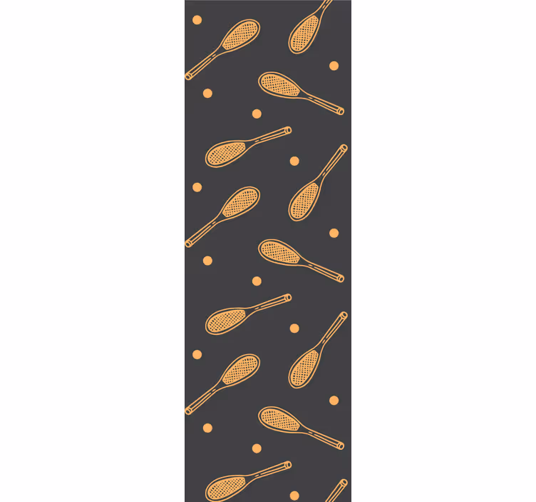 Blind kids orange rackets - TenStickers