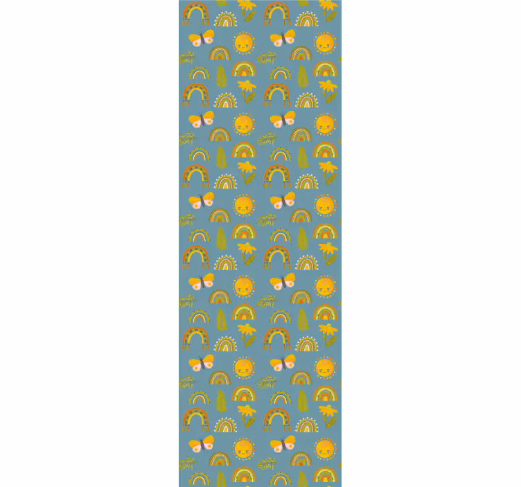 Blind kids pattern with messy bold doodles - TenStickers