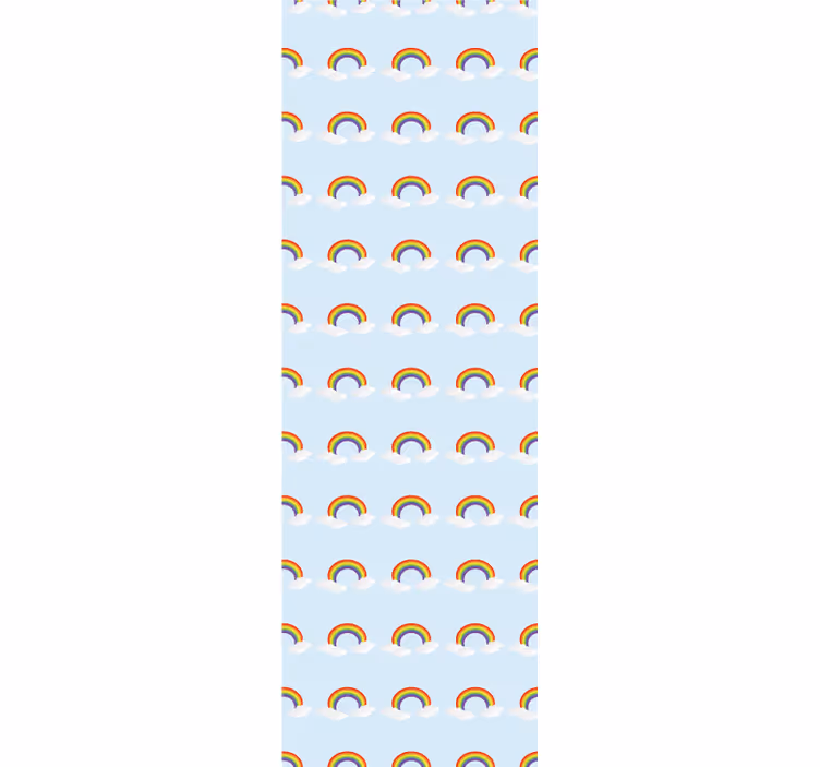 Blind kids colorful rainbow and clouds - TenStickers