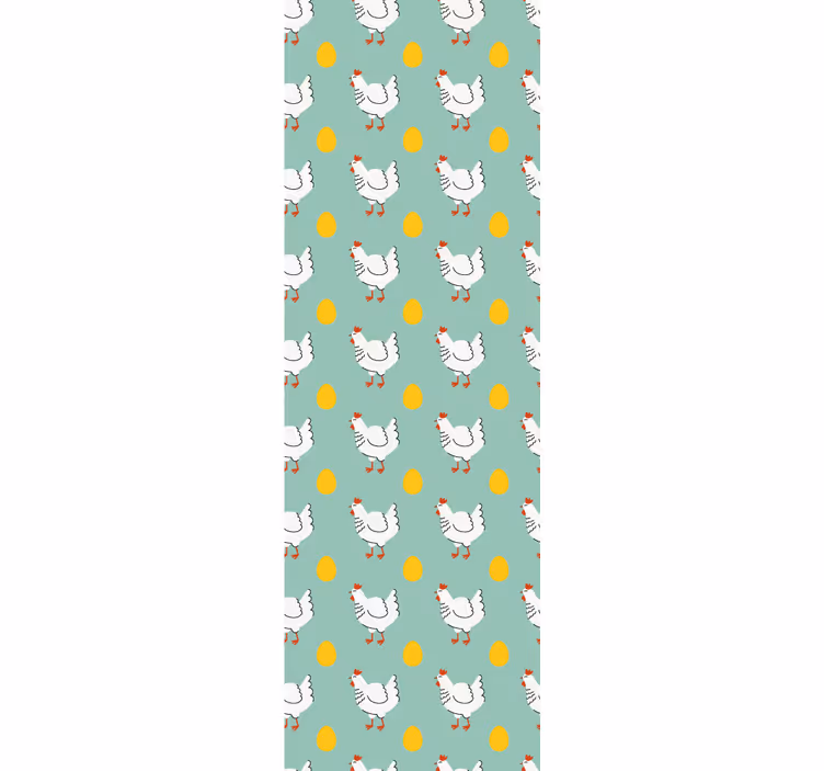 Blind kids white chick blue background - TenStickers
