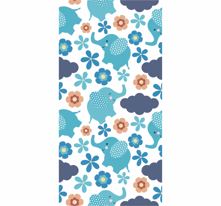 Blind kids elephants and flowers - TenStickers