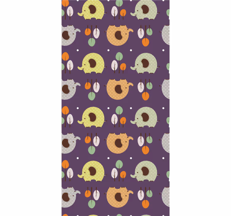 Blind kids autumn elephant - TenStickers