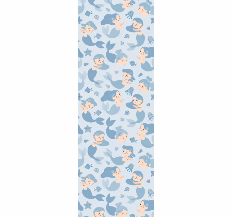 Blind kids blue smiling mermaid toy - TenStickers