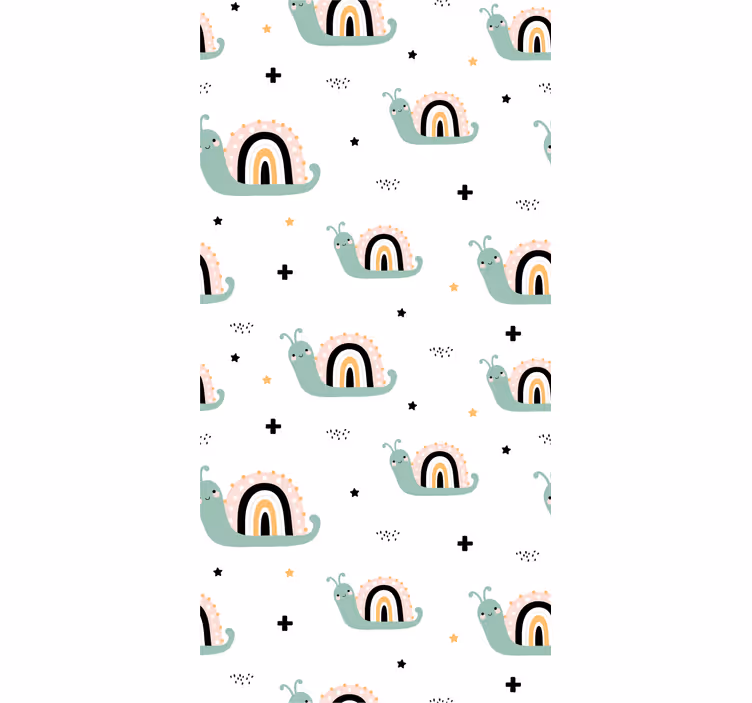 Blind kids cute snail rainbow shells - TenStickers