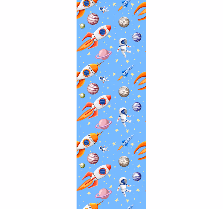 Blind kids watercolour baby space pattern - TenStickers