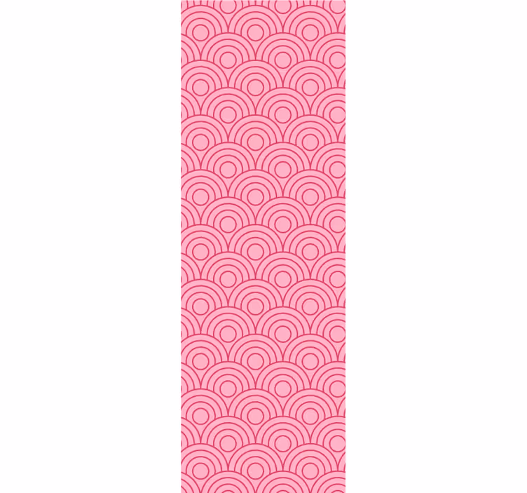 Blind kids pink and dark pink shape - TenStickers