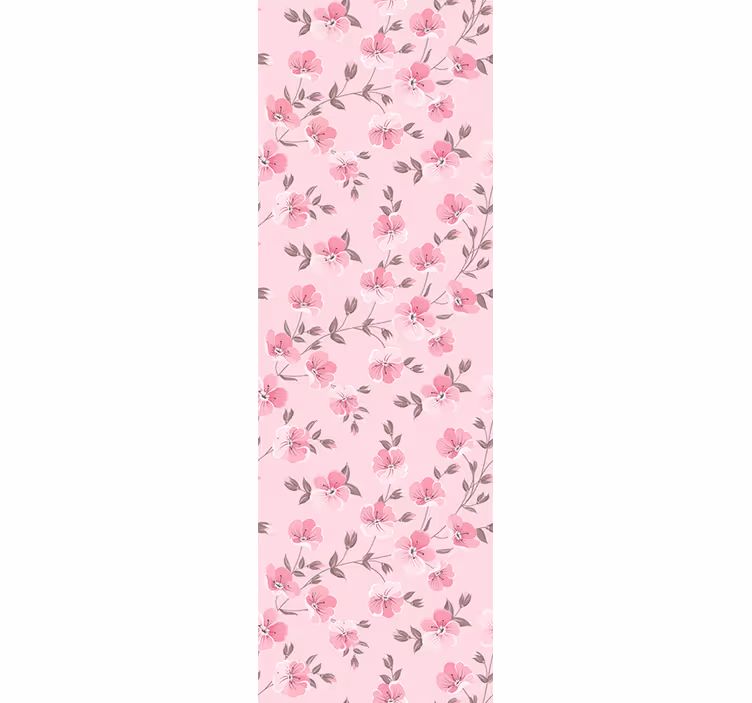 Blind kids adorable pink flowers - TenStickers