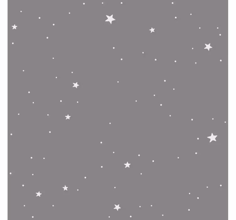 Blind kids white stars on a gray background - TenStickers