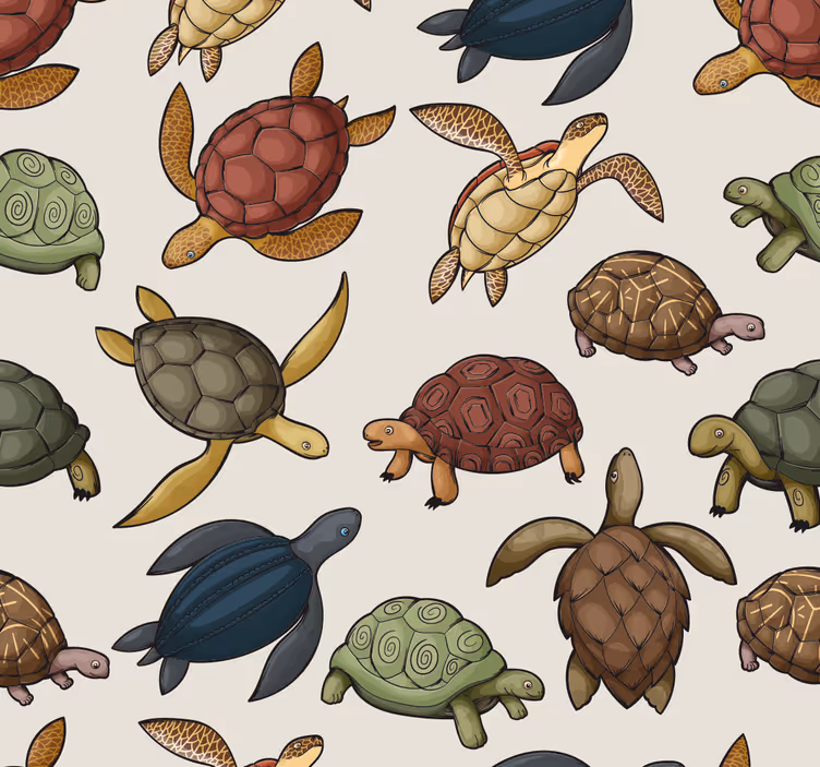 Blind kids turtle variety - TenStickers