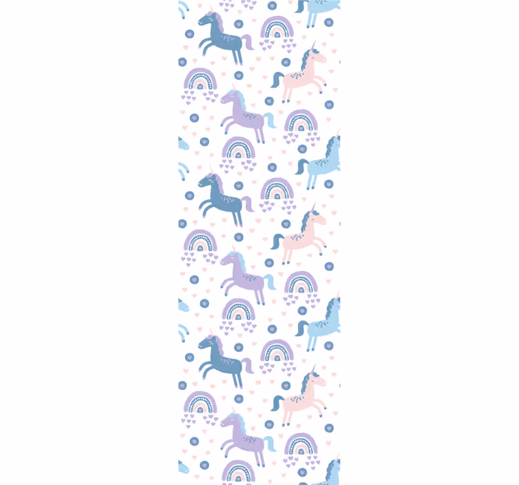 Blind kids sweet pastel unicorns pattern - TenStickers