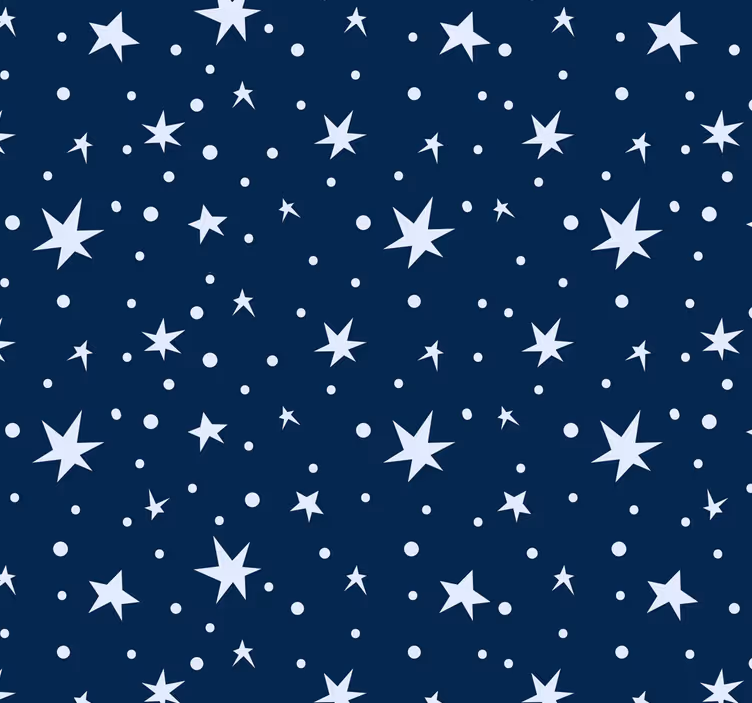 Blind kids stars on navy blue - TenStickers