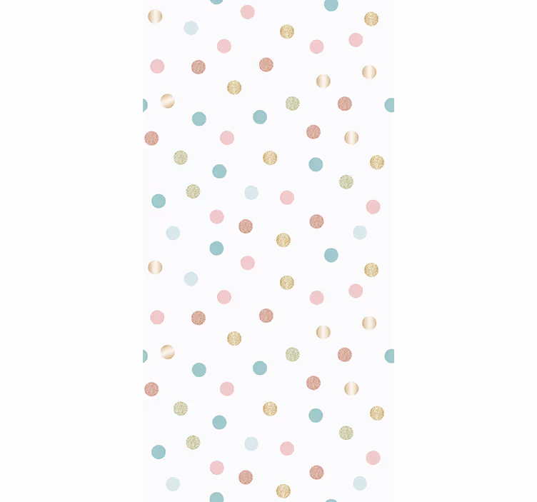 Blind kids glitter confetti polka dot pattern - TenStickers